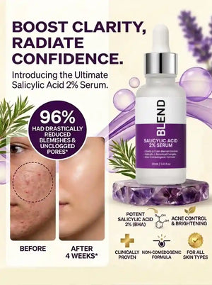 BLEND Salicylic Acid 2% serum for clear skin and clogged pores